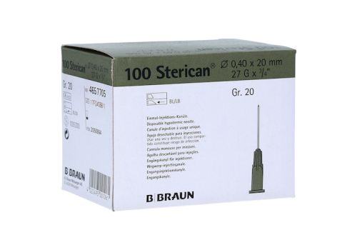 Sterican Kanüle 40x20 mm Gr. 20 grau – PZN 02050864 (PZN 02050864)