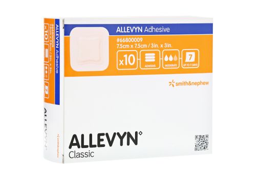 ALLEVYN Adhesive 7,5x7,5 cm haftende Wundauflage – PZN 07388941 (PZN 07388941)