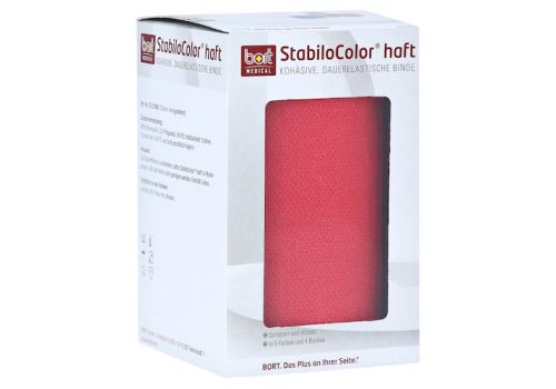 BORT StabiloColor haft Binde 10 cm rot – PZN 08829436 (PZN 08829436)