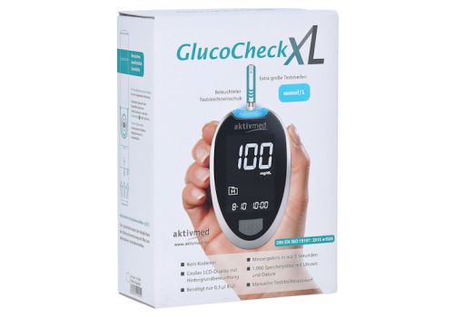 GLUCOCHECK XL Blutzuckermessgerät Set mg/dl – PZN 07543502 (PZN 07543502)