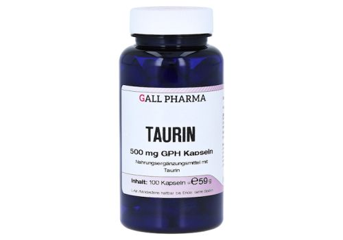 L-TAURIN 500 mg Kapseln – PZN 01290661 (PZN 01290661)