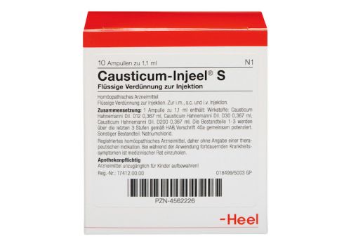 CAUSTICUM INJEEL S Ampullen – PZN 04562226 (PZN 04562226)