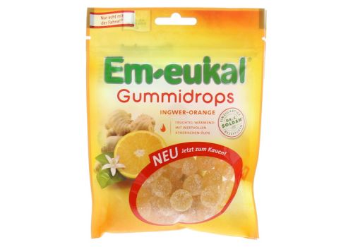 EM EUKAL Gummidrops Ingwer-Orange zuckerhaltig – PZN 10392076 (PZN 10392076)