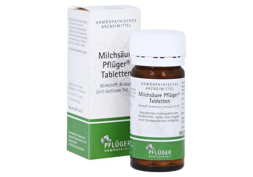 MILCHSÄURE Pflüger Tabletten – PZN 01222381 (PZN 01222381)