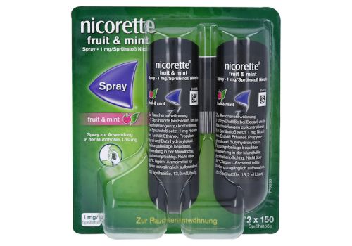 NICORETTE Fruit & Mint Spray 1 mg/Sprühstoß – PZN 15293692 (PZN 15293692)