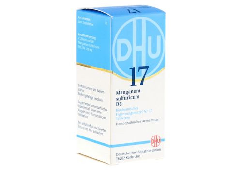 BIOCHEMIE DHU 17 Manganum sulfuricum D 6 Tabletten – PZN 00275197 (PZN 00275197)