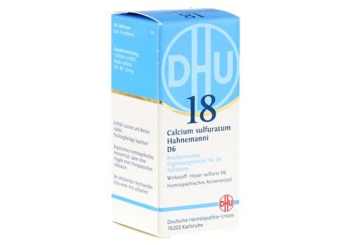 BIOCHEMIE DHU 18 Calcium sulfuratum D 6 Tabletten – PZN 00275257 (PZN 00275257)