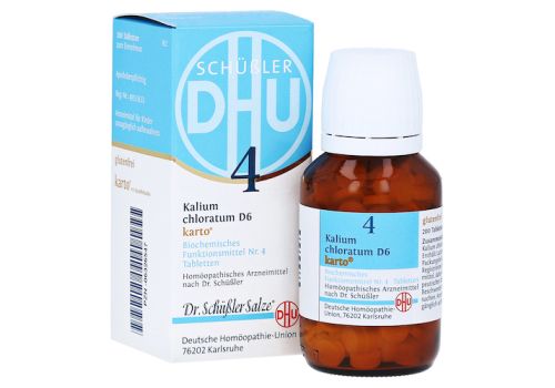 BIOCHEMIE DHU 4 Kalium chloratum D 6 Tabl.Karto – PZN 06326547 (PZN 06326547)