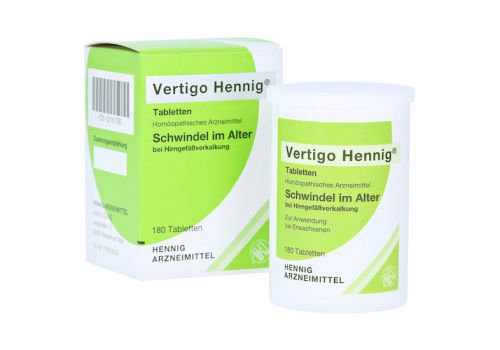 VERTIGO HENNIG Tabletten – PZN 02161730 (PZN 02161730)