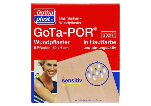 GOTA-POR Wundpflaster steril 60x100 mm hautfarben – PZN 11240368 (PZN 11240368)