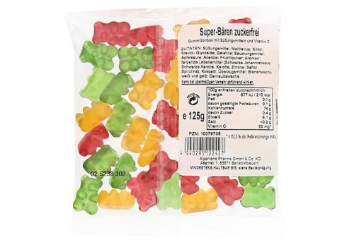 SUPER BÄREN Gummibonbon zuckerfrei – PZN 10079735 (PZN 10079735)