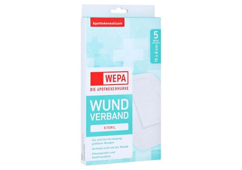 WEPA Wundverband 8x15 cm steril – PZN 16233901 (PZN 16233901)