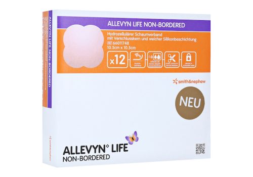 ALLEVYN Life non-bordered 10,5x10,5 cm Silik.Sch. – PZN 13880037 (PZN 13880037)