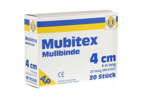 MUBITEX Mullbinden 4 cm ohne Cello – PZN 03497857 (PZN 03497857)