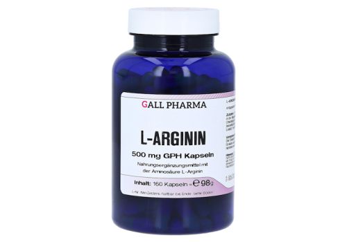 L-ARGININ 500 mg GPH Kapseln – PZN 01398074 (PZN 01398074)