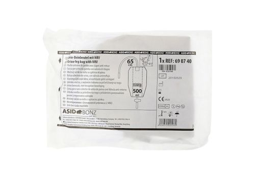 BEINBEUTEL 500 ml steril 65 cm Schlauch kürzbar – PZN 07025960 (PZN 07025960)