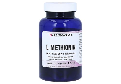 L-METHIONIN 500 mg GPH Kapseln – PZN 08403996 (PZN 08403996)