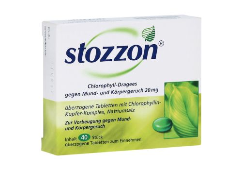 Stozzon Chlorophyll-Dragees gegen Mund- und Körpergeruch – PZN 03538355 (PZN 03538355)