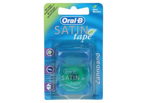 Oral-B Zahnseide Satintape blau Blisterkarte – PZN 02516050 (PZN 02516050)