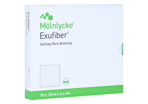 EXUFIBER 10x10 cm Gel-Faserverband – PZN 14021678 (PZN 14021678)