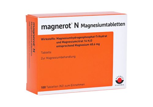 Magnerot N Magnesiumtabletten – PZN 06963343 (PZN 06963343)