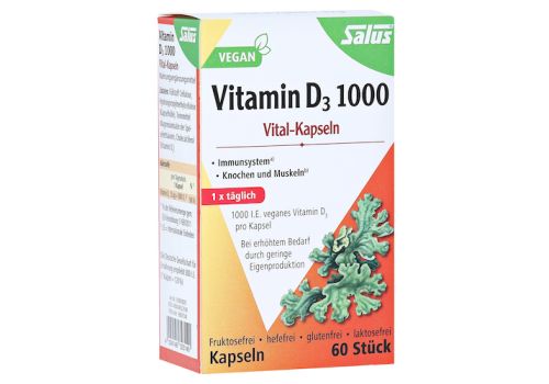 VITAMIN D3 1.000 vegan Vital-Kapseln Salus – PZN 06927548 (PZN 06927548)