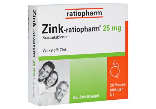 Zink-ratiopharm 25mg – PZN 00813252 (PZN 00813252)