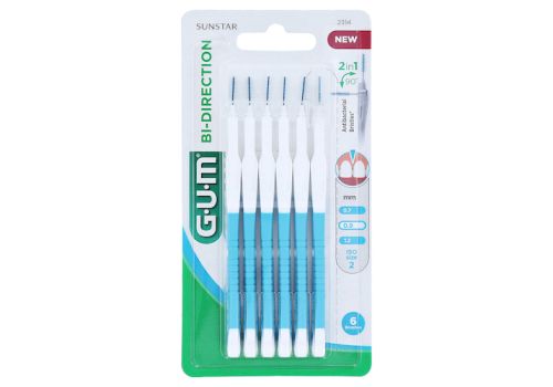 GUM Bi-Direction Interdentalb.0,9 mm blau – PZN 11347899 (PZN 11347899)