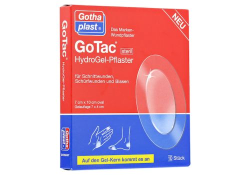 GOTAC HydroGel-Pflaster 7x10 cm steril – PZN 10068358 (PZN 10068358)