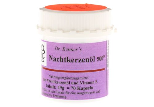 NACHTKERZENÖL 500 mg Dr.Renner's Kapseln – PZN 01421117 (PZN 01421117)