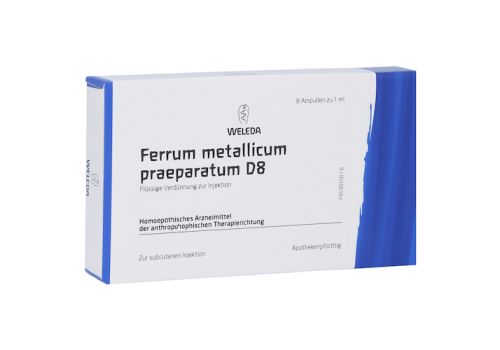 FERRUM METALLICUM PRAEPARATUM D 8 Ampullen – PZN 01622040 (PZN 01622040)