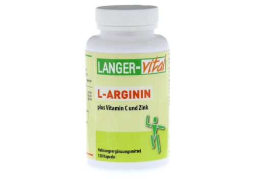 L-ARGININ 2894 mg/TG plus Vitamin C und Zink Kaps. – PZN 02168614 (PZN 02168614)