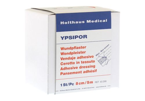 WUNDPFLASTER Ypsipor Vlies 8 cmx5 m – PZN 03271372 (PZN 03271372)