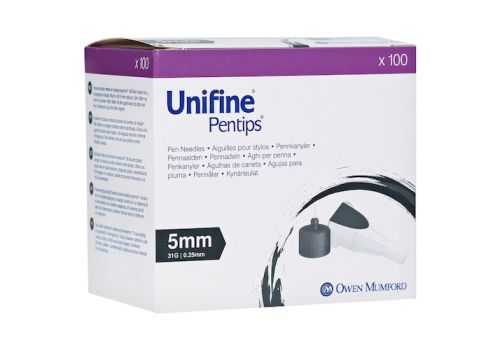 UNIFINE Pentips Kanüle 31 G 5 mm – PZN 06564838 (PZN 06564838)