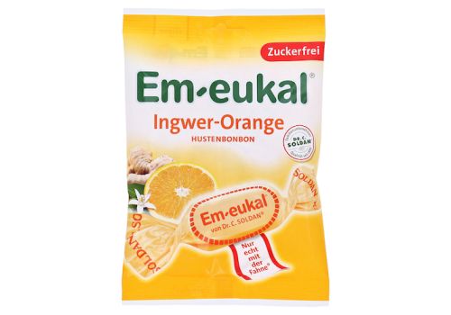 Em-eukal Bonbons Ingwer-Orange Bonbons zuckerfrei – PZN 07630170 (PZN 07630170)