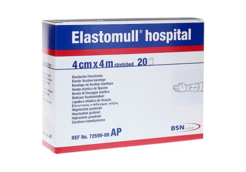 ELASTOMULL hospital 4 cmx4 m elast.Fixierb.weiß – PZN 01903968 (PZN 01903968)