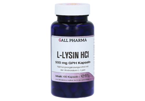 L-LYSIN 500 mg Kapseln – PZN 01290595 (PZN 01290595)