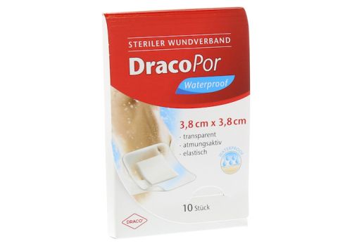 DRACOPOR waterproof Wundverband 3,8x3,8 cm steril – PZN 10713876 (PZN 10713876)