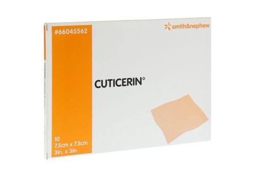 CUTICERIN 7,5x7,5 cm Gaze m.Salbenbeschichtung – PZN 03744758 (PZN 03744758)