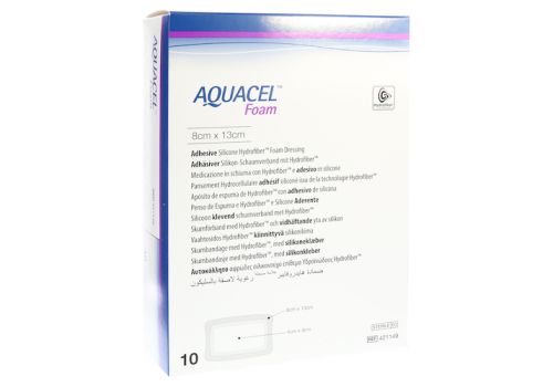 AQUACEL Foam adhäsiv 8x13 cm Verband – PZN 10818316 (PZN 10818316)