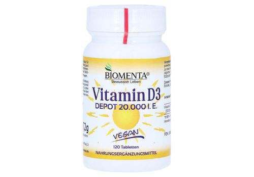 VITAMIN D3 DEPOT 20.000 I.E. vegan Tabletten – PZN 13887743 (PZN 13887743)