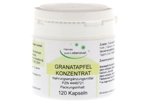 GRANATAPFEL KONZENTRAT 40% Vegi Kapseln – PZN 04446721 (PZN 04446721)