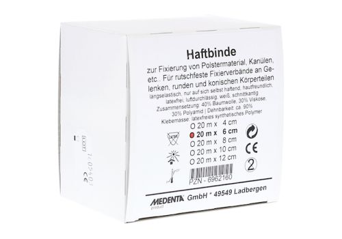 HAFTBINDE elastisch 6 cmx20 m – PZN 06962160 (PZN 06962160)