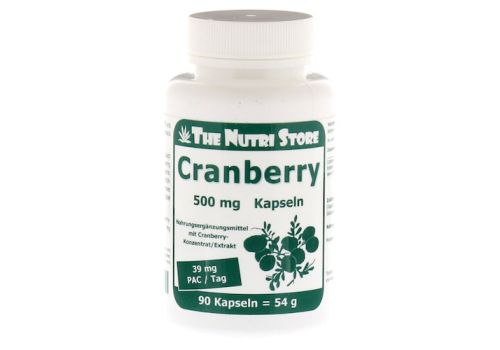 CRANBERRY 500 mg Kapseln – PZN 03418674 (PZN 03418674)