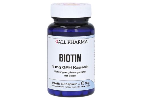 BIOTIN 5 mg GPH Kapseln – PZN 13250804 (PZN 13250804)