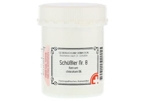 SCHÜSSLER Nr.8 Natrium chloratum D 6 Tabletten – PZN 10990624 (PZN 10990624)