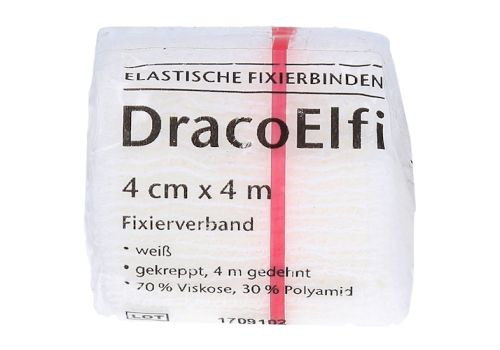 DRACOELFI elast.Fixierbinde 4 cmx4 m gekrep.cello – PZN 00736132 (PZN 00736132)