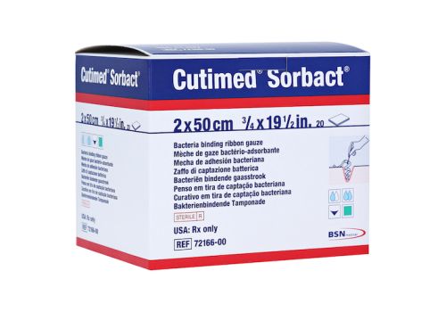 CUTIMED Sorbact Tamponaden 2x50 cm – PZN 13154779 (PZN 13154779)