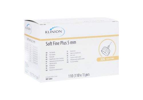 KLINION Soft fine plus Pen-Nadeln 5mm 32 G 0,23mm +Kanülen-Box – PZN 09076312 (PZN 09076312)