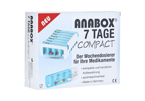 ANABOX Compact 7 Tage Wochendosierer blau/weiß – PZN 14165727 (PZN 14165727)